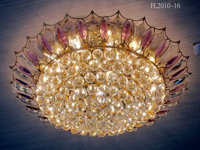 法老王照明燈飾.水晶吸頂燈.（FL2010-16）紫色高雅華貴.設計款.水晶燈.16燈