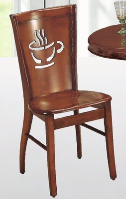 9L【新北蘆洲~偉利傢俱】柚木咖啡杯餐椅-編號 (L604-2 )
