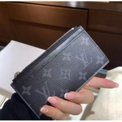 Louis Vuitton LV零錢包 男女款 對折 拉鏈卡片夾 經典棋盤格紋N64038 M62914