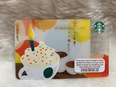 英國 星巴克 STARBUCKS 2012 燭光咖啡 限量 隨行卡 儲值卡 星巴克卡 收藏