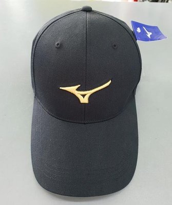 (易達高爾夫)全新原廠MIZUNO 52TW850409 黑色 透氣 高爾夫球帽