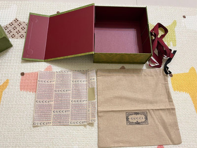 Gucci 專櫃正品 皮帶 紙盒 防塵袋 盒 布套 絨布套 束口袋 空盒 禮盒 盒裝