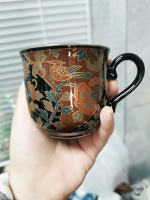 日本正倉院青嵐窯古伊萬里金彩咖啡杯 紅茶杯