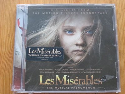 正版CD電影原聲帶《悲慘世界》／ Les Miserables 全新未拆