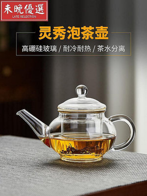 美斯尼玻璃茶壺小號過濾泡茶壺家用耐高溫加厚迷你功夫茶具