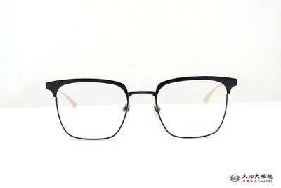 【台南名店久必大眼鏡】MASUNAGA 增永眼鏡 日本百年國寶級手工眼鏡 新款到貨 COLLINS (黑金)