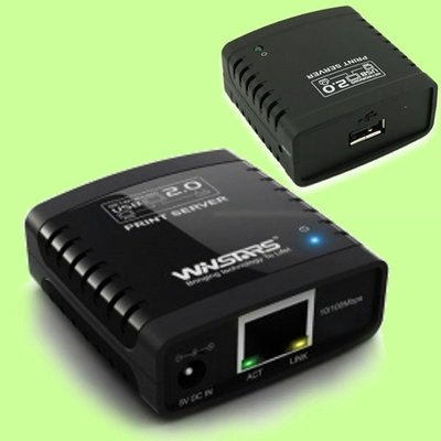 5Cgo【權宇】USB LPR RJ45 100Mbps網絡印表機伺服器 內部區域網路分享器 WS-NU72P11 含稅