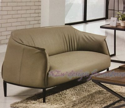 【N D Furniture】台南在地家具-復刻ARCHIBALD雙人皺褶皮沙發/單椅/候客椅/招待椅TH