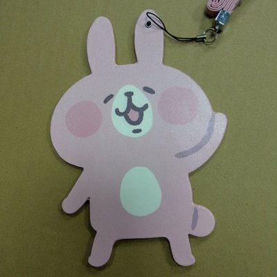 卡娜赫拉的小動物 粉紅兔兔 造型識別證 票卡夾 卡套