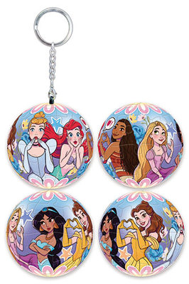 Disney Princess公主(6)立體球型拼圖鑰匙圈24片-HPD0124159