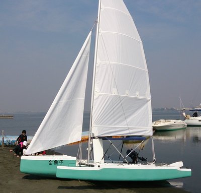 (飛帆)訂做17呎三體帆船,Trimaran 17ft,獨木舟,橡皮艇,遊艇,小船,釣魚船,二手17呎