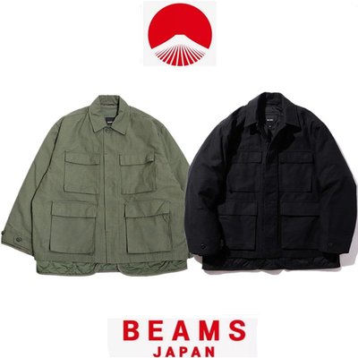 【Japan潮牌館】BEAMS 20AW 3WAY軍事風四袋工裝內膽夾棉可卸棉服夾克