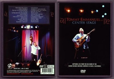 音樂居士新店#Tommy Emmanuel - Center Stage 2008 CGP現場演奏會 () DVD