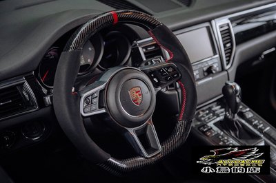 【小鳥的店】保時捷 porsche 911 macan cayenne 碳纖維紅環款 變形蟲 方向盤 造型方向盤