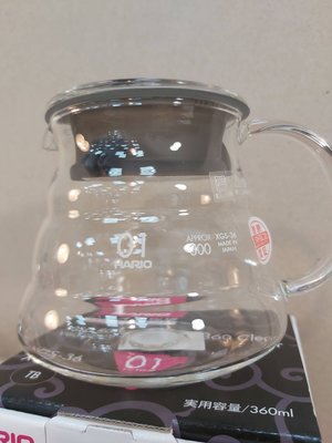 ==老棧咖啡== HARIO 雲朵耐熱玻璃咖啡壺 360ml XGS-36TB 雲朵壺 日本製 咖啡壺 灰色 咖啡下壺