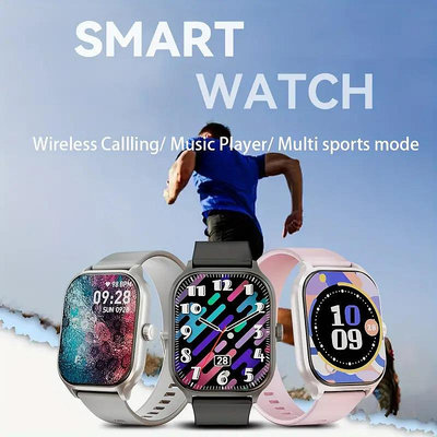 TEMU爆款X8智能手表2.01私模ip68防水藍牙真心率smartwatch dafit