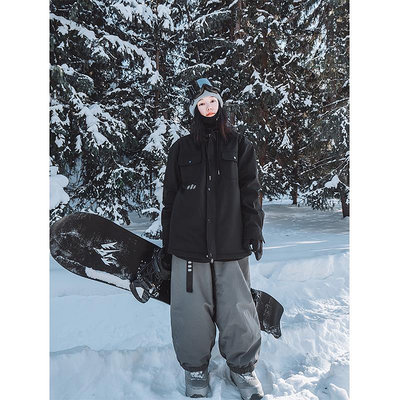 awka單板滑雪服女款2023新款男冬季外套專業美式防水加厚軟殼上衣