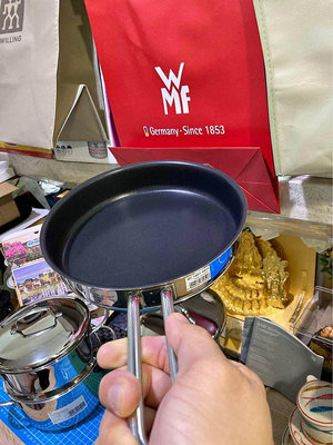 WMF 18cm 不沾單柄18-10不鏽鋼平煎鍋