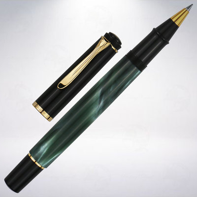 絕版! 德國 百利金 Pelikan Classic R200 鋼珠筆: 綠色花紋/Green Marbled