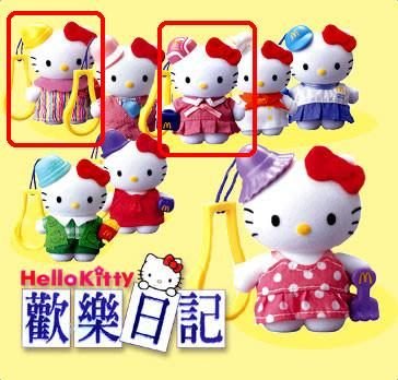 玩具_麥當勞_2000年Hello Kitty_歡樂日記