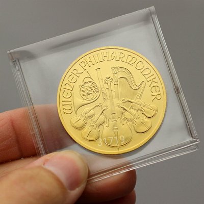 現貨~奧地利維也納黃金純金金幣1/10盎司~不分年份隨機出貨，黃金，純金，限量金幣，金~奧地利維也納愛樂純金金幣1/10盎司
