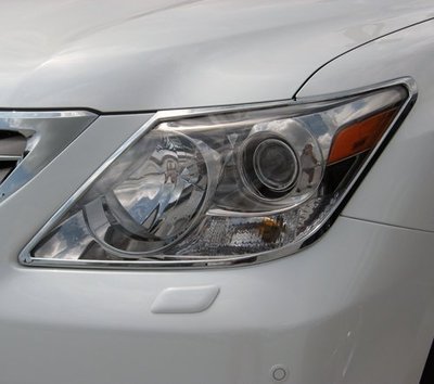 ~圓夢工廠~ Lexus LX570 2008~2012  鍍鉻車燈框 大燈框 頭燈框 前燈框 鍍鉻銀飾框貼