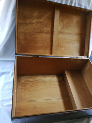 眷村早期檜木箱 古董木箱 老箱子 檜木箱
