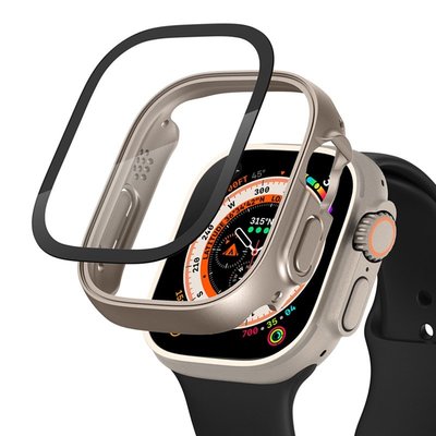 森尼3C-蘋果手錶殼 Pc 保護套 + 玻璃於 Apple Watch Ultra 蘋果錶殼+屏幕保護膜 49 毫米-品質保證