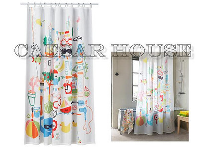 ╭☆卡森小舖☆╮【IKEA】設計師首選 BADBÄCK 浴簾, 彩色 180x200 -用心營造浴室風格BADBACK