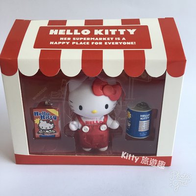 [Kitty 旅遊趣] Hello Kitty 絨毛娃娃吊飾 絨毛玩偶吊飾 凱蒂貓 超市 包包吊飾 小禮物