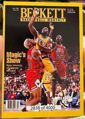 NBA 球員卡 Michael Jordan Rodman 1997 Beckett Covers 限量4000