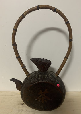 P-75 竹茶壺 早期竹雕壺 有紫砂陶瓷器金銀銅鐵錫等材質 珍稀又獨特的藏品 清倉 撿漏 超值