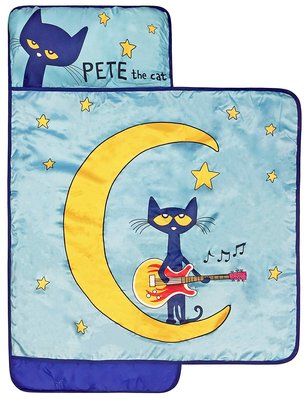 預購 美國帶回 Pete The Cat 可愛帆布鞋皮特貓 幼兒園午睡 睡墊 枕頭+毯子 外出旅行 過夜 粉絲最愛