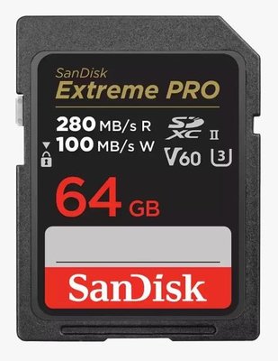 SanDisk Extreme Pro SDXC 64GB UHS-II V60 記憶卡 SD 64G  U3 280MB/s 公司貨 SDSDXEP
