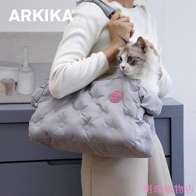 明珠寵物店~ARKIKA波爾卡圓點寵物貓包出便攜小狗狗大容量秋冬季出門背包