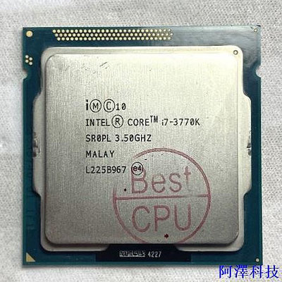 阿澤科技Intel i7 2600k i7 2700k i7 3770k 超頻 1155 cpu 桌電 處理器 1155腳位