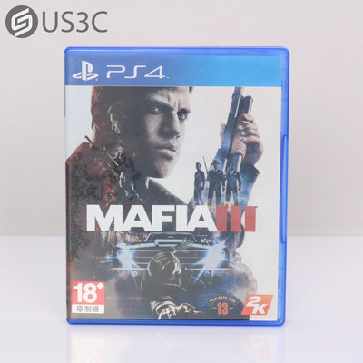 【US3C-高雄店】【一元起標】Sony PS4 四海兄弟3 中文版 Mafia III 遊戲片 實體遊戲片 二手遊戲片