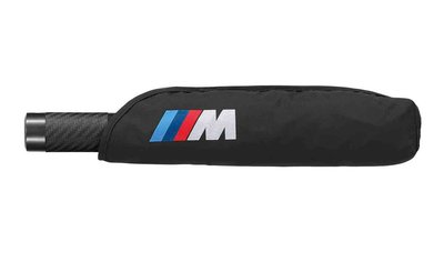 【樂駒】BMW 原廠 生活 精品 M Collection 折疊 雨傘 短柄傘 霧面 碳纖維 carbon 把手 自動