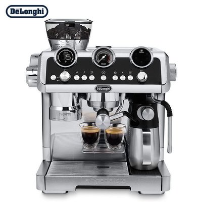 嗨購1-Delonghi/德龍EC9665.M銀騎士半自動咖啡機意式家用自動奶泡系統