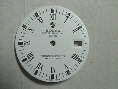 Rolex 勞力士15000-15010 -15200-15210 等專用白絹紋特殊面盤~