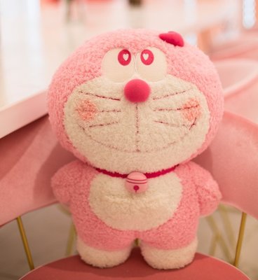現貨熱銷-娃娃日本粉色哆啦a夢公仔 叮當貓機器貓玩偶多藍胖子娃娃抱枕創意禮物