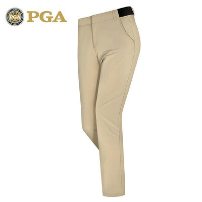 美國PGA 加厚磨絨 高爾夫褲子男士長褲長褲彈力腰帶男裝男褲服裝