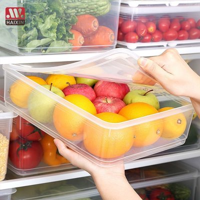 HAIXIN大容量冰箱保鮮盒防潮防蟲密封大號儲物盒冷凍盒收納整理盒，特價新店促銷