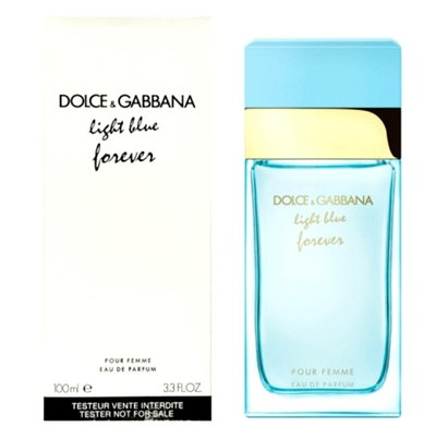 DOLCE & GABBANA D&G light blue Forever 淺藍詠愛 女性淡香精 100ml tester/1瓶-新品正貨