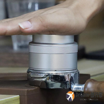 【現貨精選】【】平衡咖啡壓粉器智能填壓按壓式布粉器不銹鋼壓粉錘平底51/58.5mm