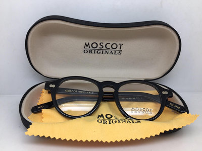 Moscot黑色板材框男女通用眼鏡