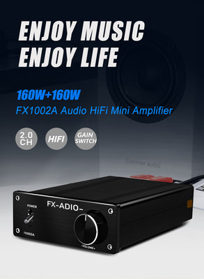 【寒舍小品】FX-AUDIO FX1002A HIFI MINI 160W 擴大機 保固一年