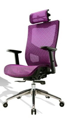 亞毅辦公家具 高級網椅 紫色主管椅有黑色董事長辦公椅