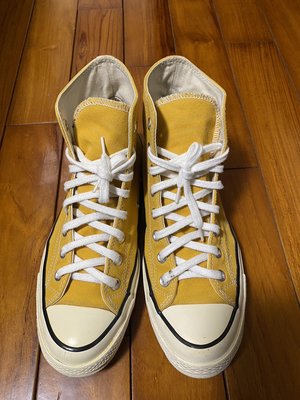 Converse  長筒帆布鞋 / ｕｋ９（27.5cm) / 黃色 / 近全新 / 正品