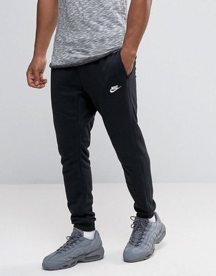 Nike Skinny Jogger 黑白  刺繡logo  縮口  束口褲  基本款  棉褲 薄款 L號